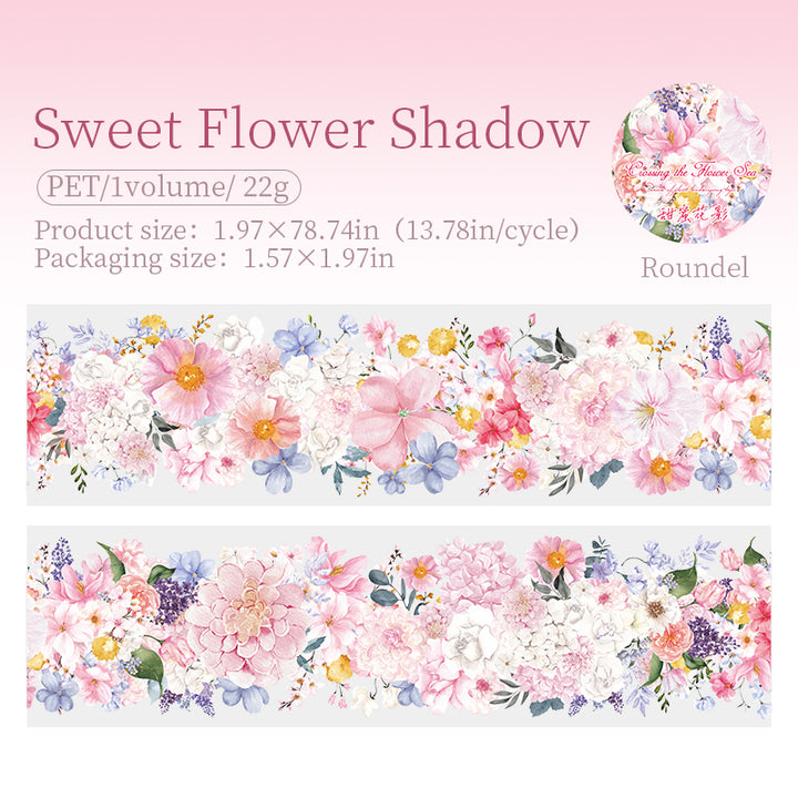 Crossing the Flower Sea Sweet Flower Shadow Floral Tape