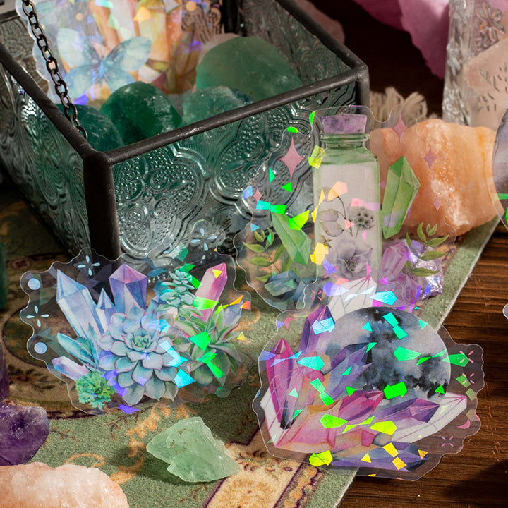 Crystal Story PET Stickers Waterproof Romantic Glow