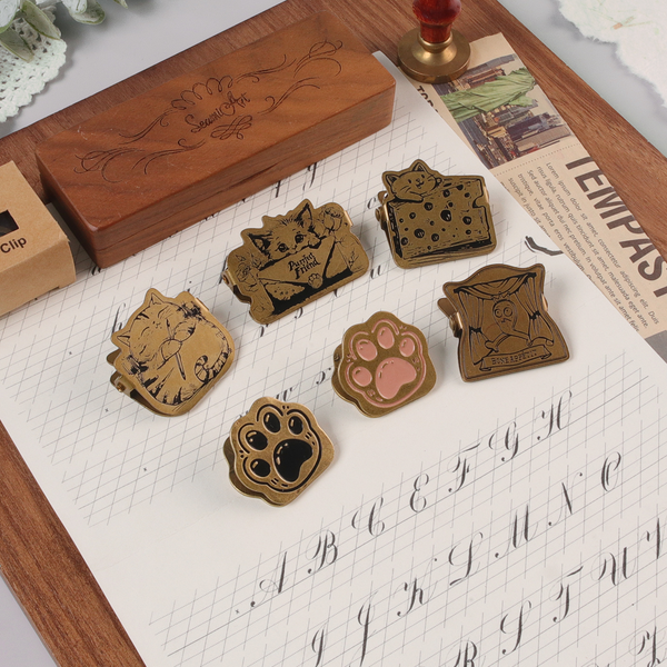 Cute Animal Brass Clip Decorative Binder for Scrapbooking