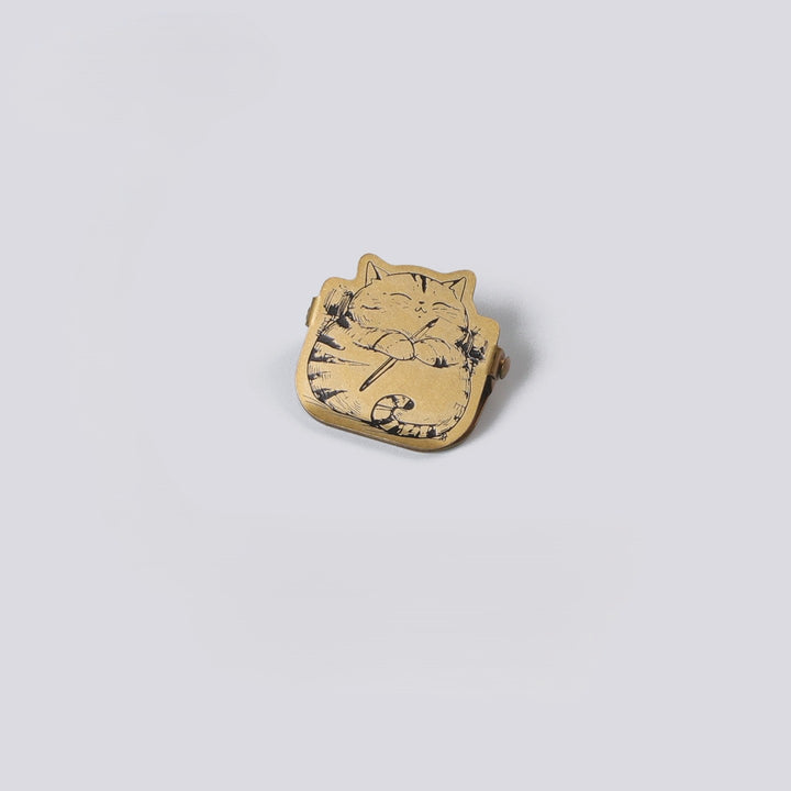 Cute Animal Brass Clip Metal Charm for Junk Journal