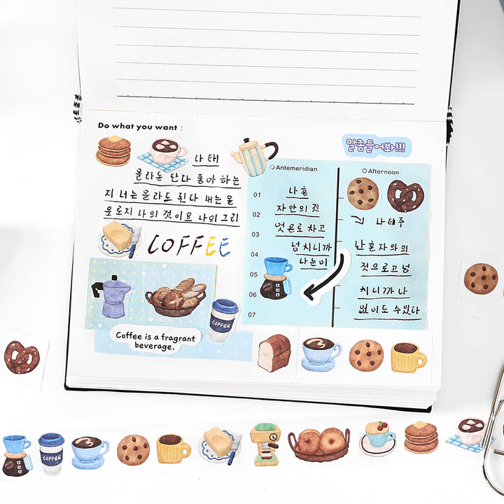 Cute Drink Dessert Planner Washi Tape Korean Style
