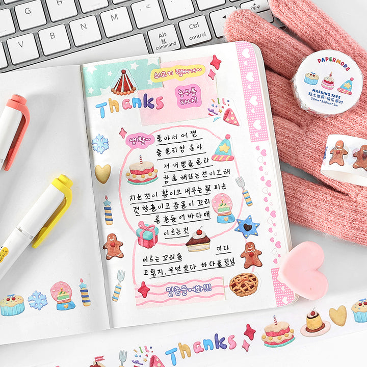 Cute Drink Dessert Planner Washi Tape