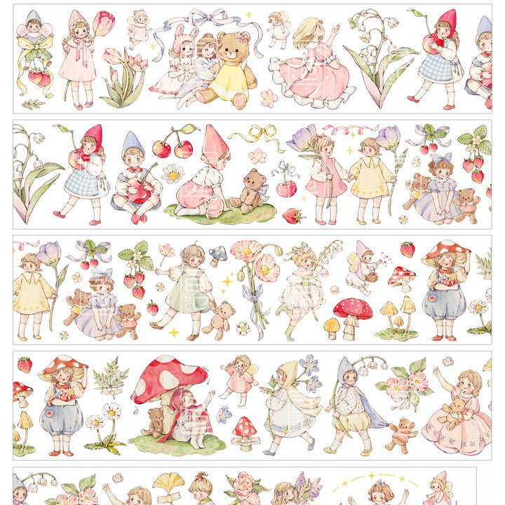 Cute Fairy Tale Journey PET Tape For Planner Decoration