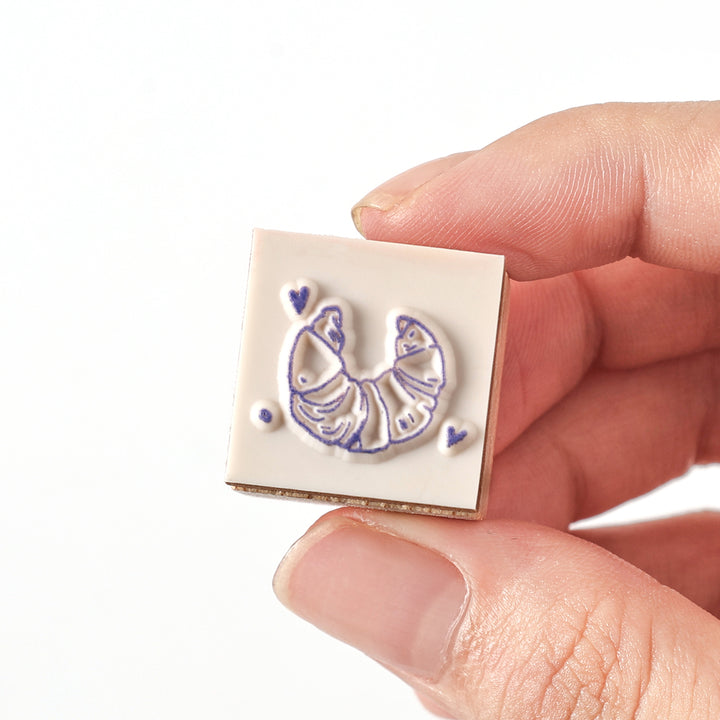 Cute Little Seal Wooden Stamps Set Cute Sweet DIY