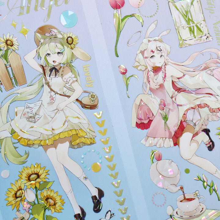 Cute Japanese Girl Character PET Tape - Desk Cosmos