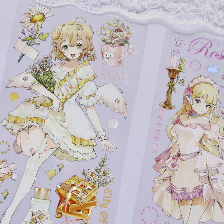 Cute Japanese Girl Character PET Tape - Desk Cosmos