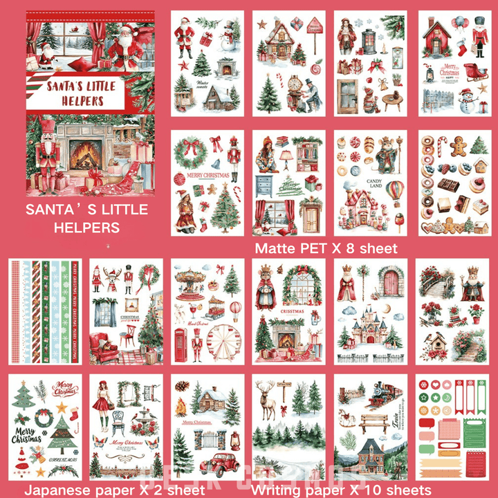 Santa's Little helpers Series Sticker Books - Desk Cosmos