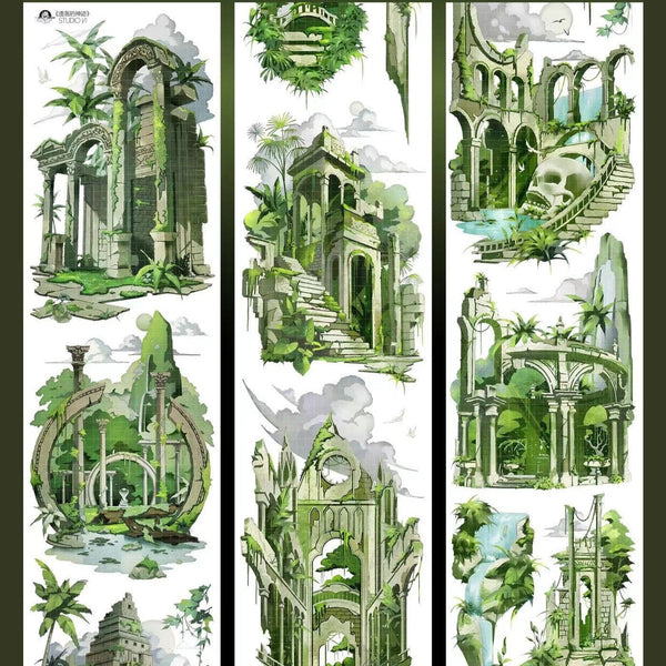 Lost Jungle Ruins PET Tape - Desk Cosmos