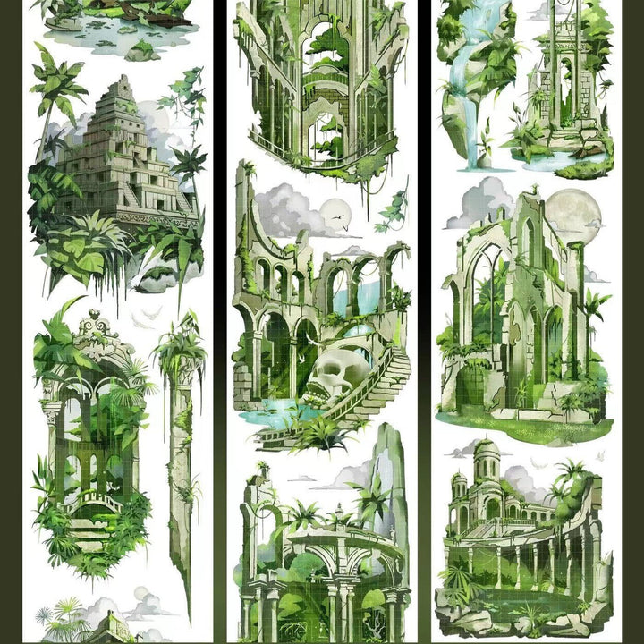 Lost Jungle Ruins PET Tape - Desk Cosmos