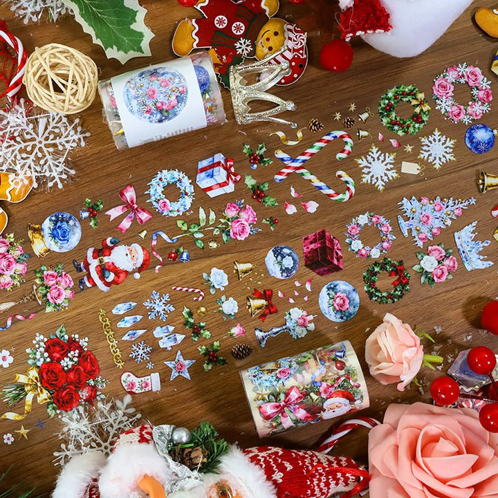 Winter Floral Patterns Christmas PET Tape - Desk Cosmos