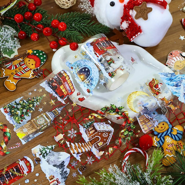 Frozen Wasteland Christmas Style PET Tapes - Desk Cosmos