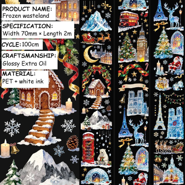 Frozen Wasteland Christmas Style PET Tapes - Desk Cosmos