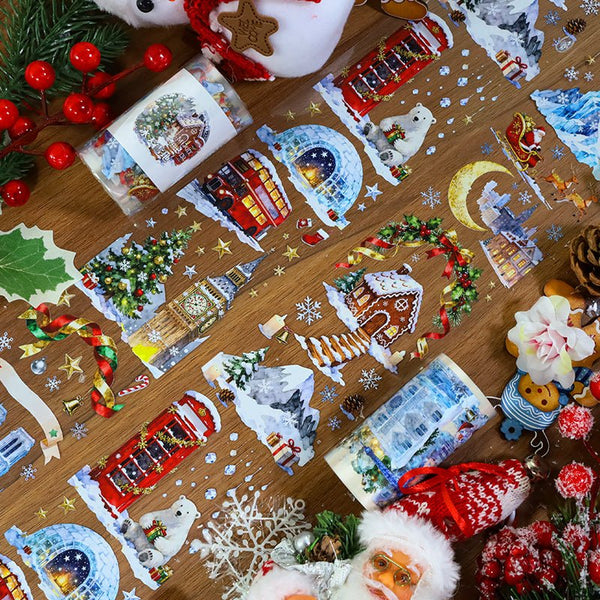 Frozen Wasteland Christmas Style PET Tapes - Desk Cosmos