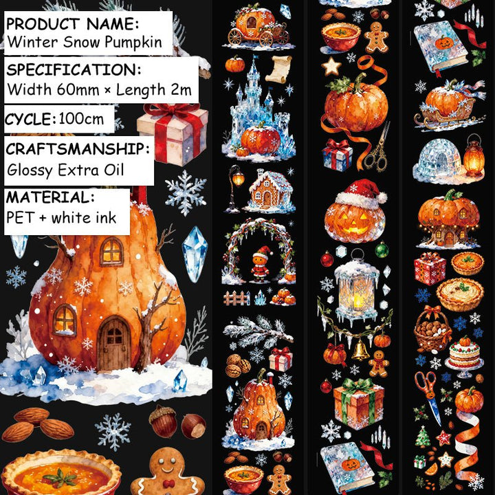 Winter Snow Pumpkin Festival PET Tape - Desk Cosmos