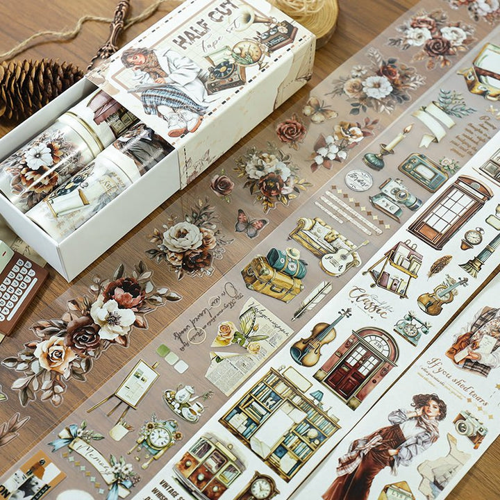 Vintage Girl Lifestyle Tape Set - Desk Cosmos