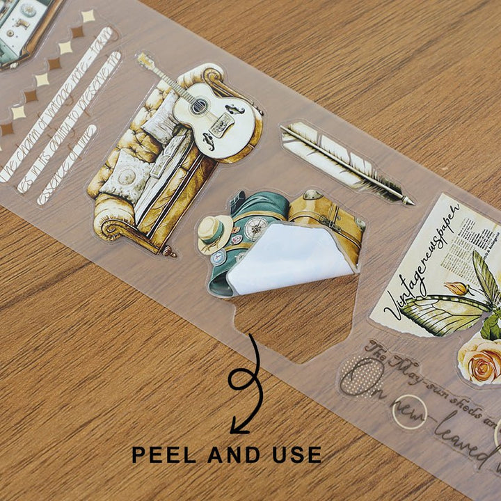 Vintage Girl Lifestyle Tape Set - Desk Cosmos