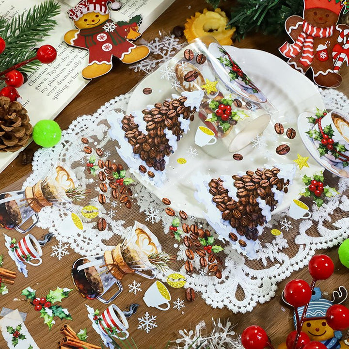 Holly Mocha Coffee Theme PET Tape - Desk Cosmos