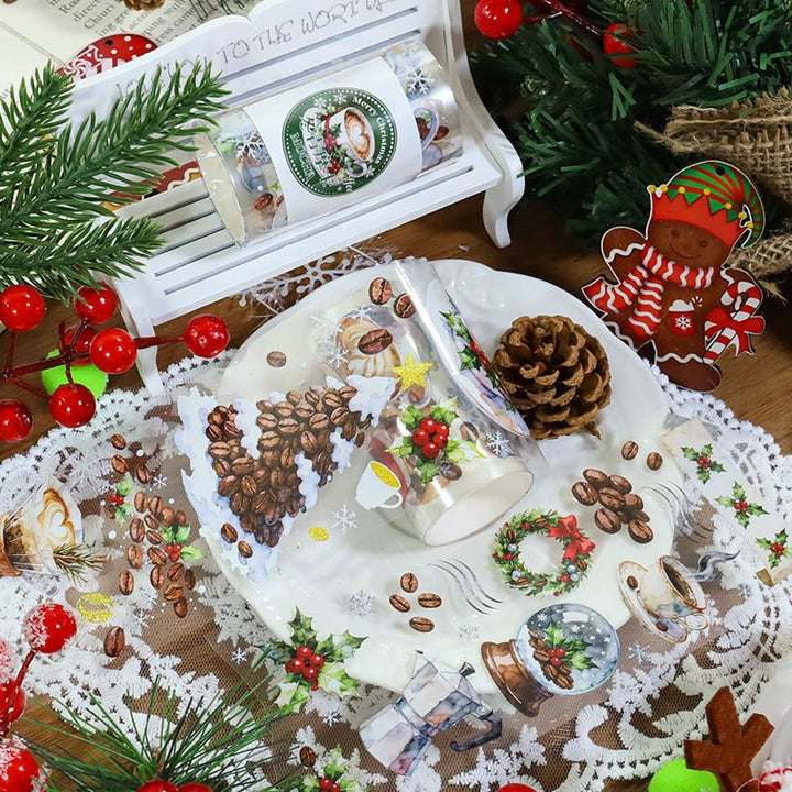 Holly Mocha Coffee Theme PET Tape - Desk Cosmos