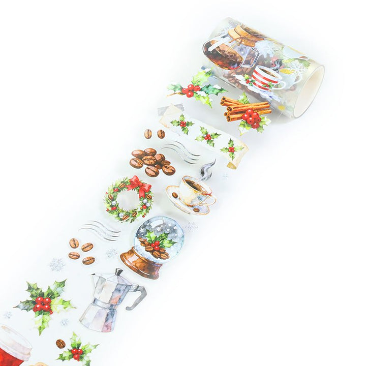 Holly Mocha Coffee Theme PET Tape - Desk Cosmos