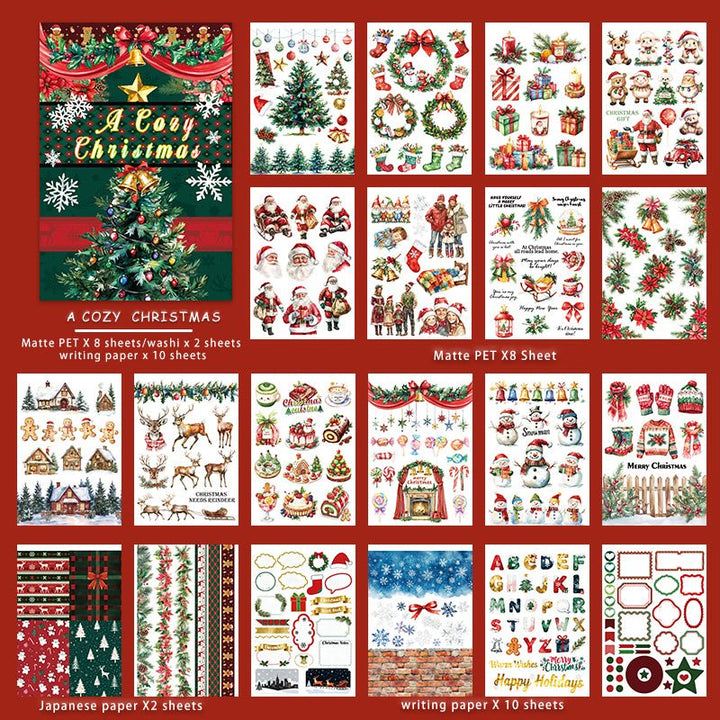 A Cozy Christmas Sticker Books - Desk Cosmos