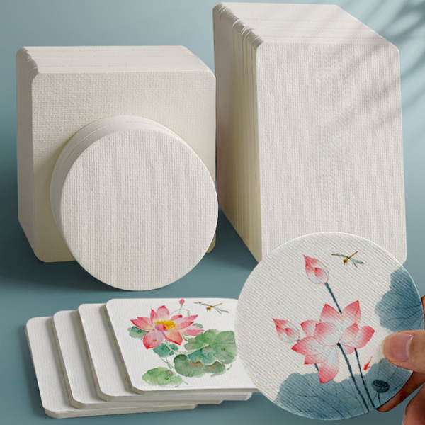 DIY Watercolor Art Paper Blank Postcards and Bookmark Cards Textured Background Paper