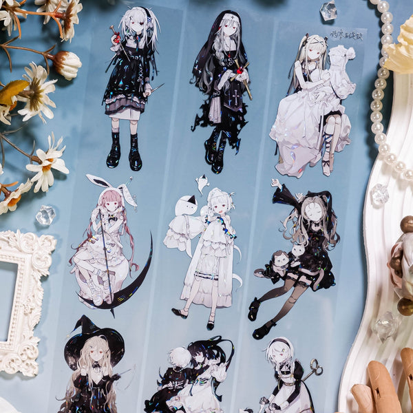 Japanese Style Gothic Girl PET Tape - Desk Cosmos