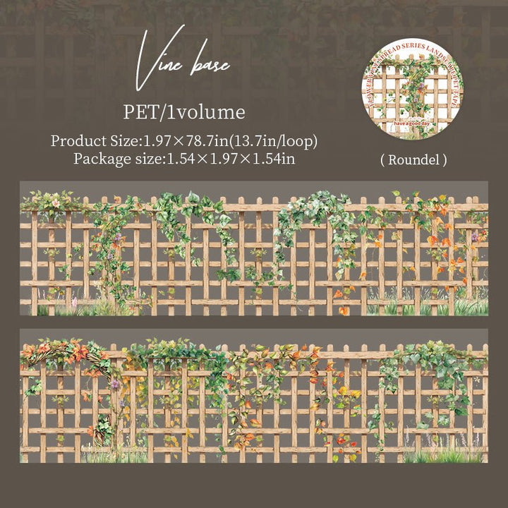 Climbing Vine Flower Scenery Tapes - Desk Cosmos