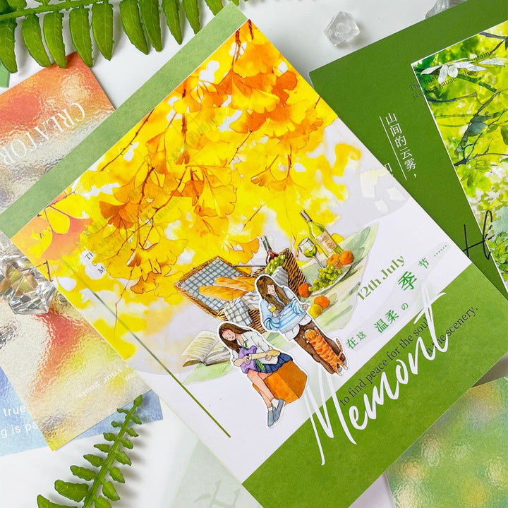 Daily Life Characters Pet Tape Suitable For Mixed Media Art