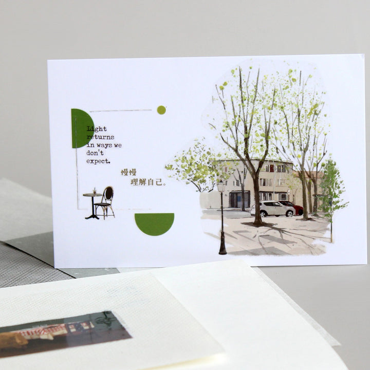 Daily Life Reading Moment PET Tapes Relax Mood Suitable for Scrapbook