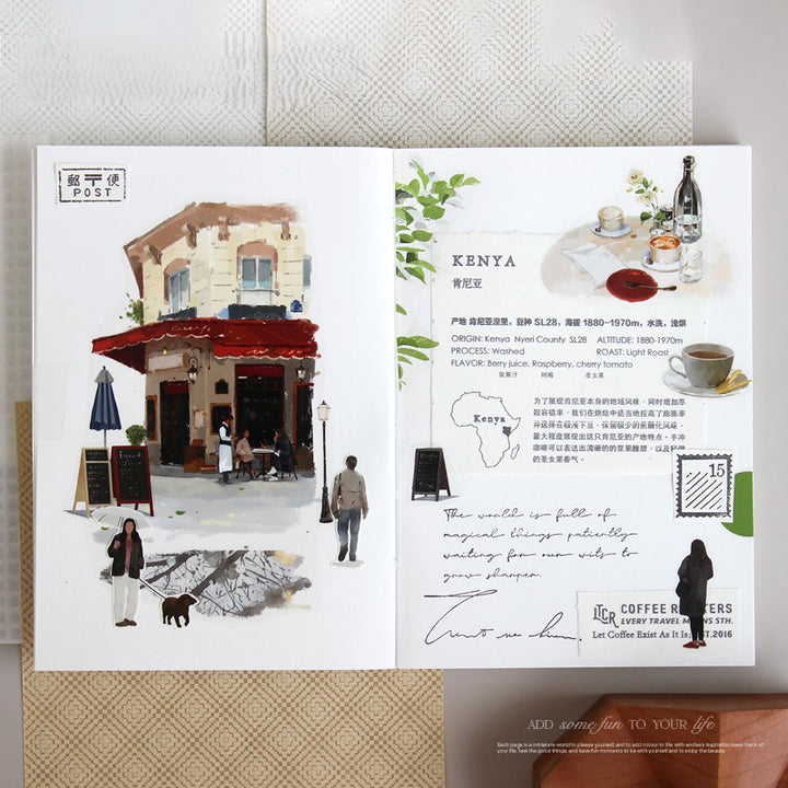 Daily Life Reading Moment PET Tapes Text Decoration Suitable for Scrapbook Lovers