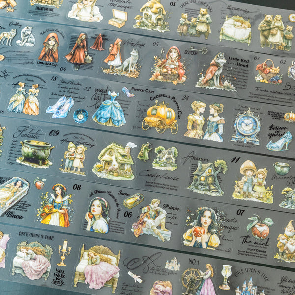 Dark Fairy Tale Tape Dreamy Stickers for Scrapbooking