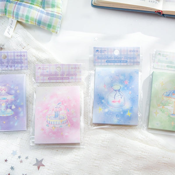 Daydream Guide Series Kawaii Memo Pads Sweet Art Stationery for Students and Office