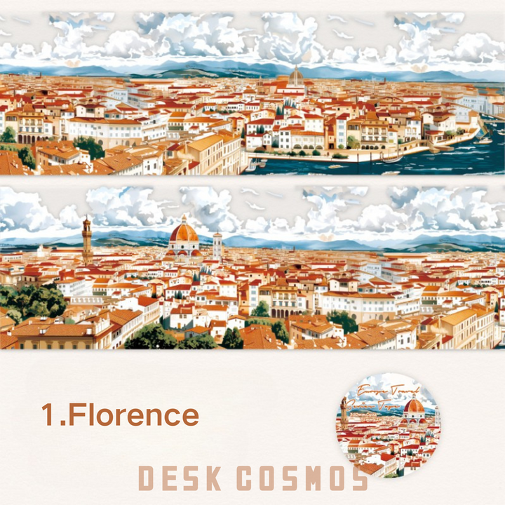 Decorative PET Tape for Travel Journal and Daily Life from Travel around Europe series