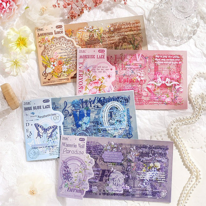 Delicate Threads PET Journaling Stickers for Scrapbook Enthusiasts