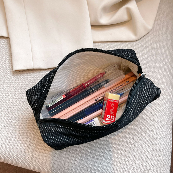 Denim Large Capacity Storage Bag Denim Minimalist Style