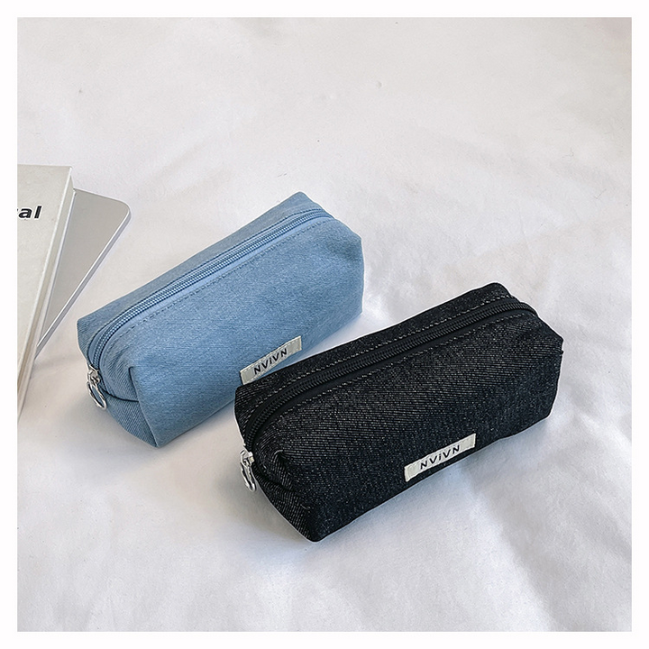Denim Large Capacity Storage Bag Fashionable Look Suitable For Art Projects