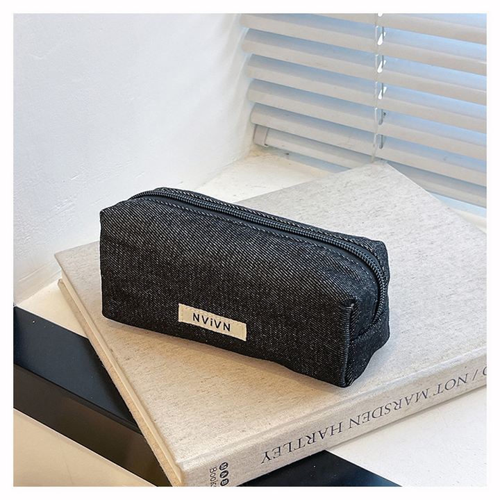 Denim Storage Bag Large Capacity Simple Style