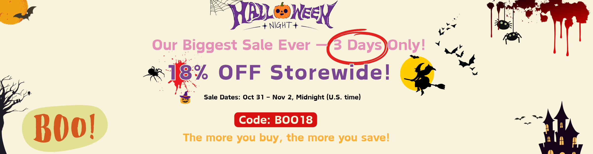 DeskCosmos Happy Hallween banner PC