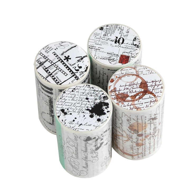 Detained Letters Washi Tape Retro Coffee Decoration