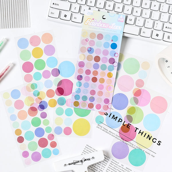 Dot Party Series Colorful Stickers for DIY Crafts