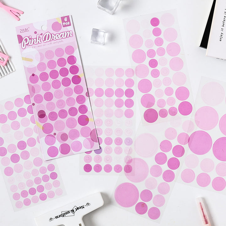 Dot Party Series Colorful Stickers for Journaling