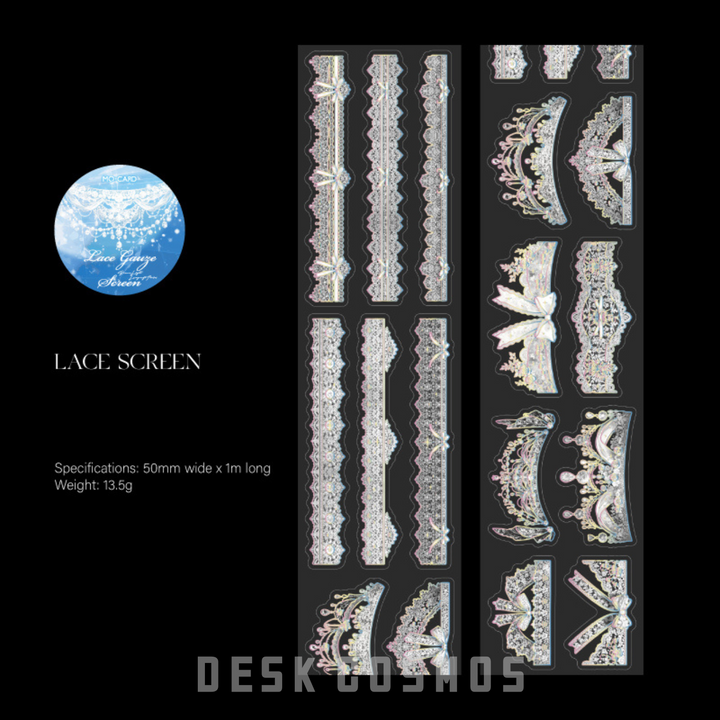 Dream Light Language Lace Screen Romantic Transparent Lace