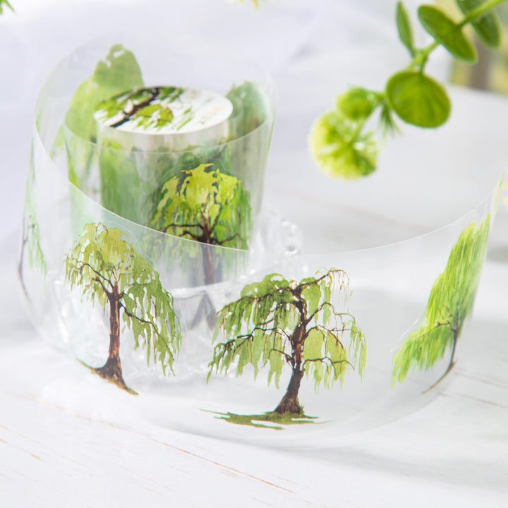 Dream Painting in the Forest Nature Sticker Roll Waterproof Decorative Tape