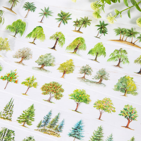 Dream Painting in the Forest PET Tape Artistic Collage Scrapbooking Supply