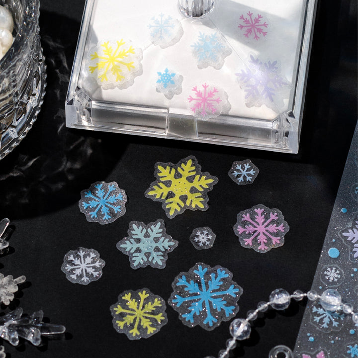 Dream Shimmer DIY Tape Scrapbook Seasonal Snowflakes