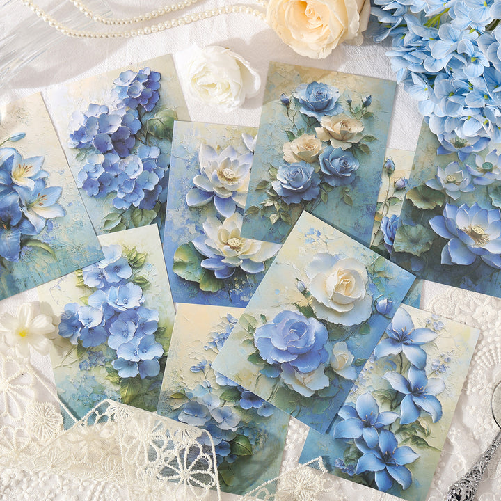 Dream of Hiding Flowers Background Paper Retro Botanical Design