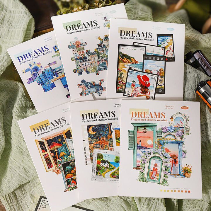 Dreams Fragmented Shadows Scrapbook Supplies Suitable For Junk Journal