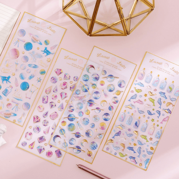 Dreamy Resin Collection Ocean Theme Scrapbook Stickers