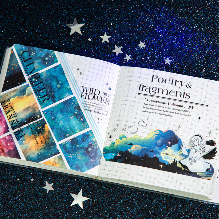 Dreamy Starry Sky Washi Tape Ideal for Scrapbooking