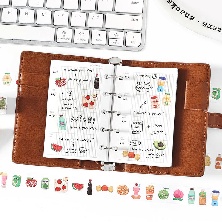  Drink Dessert Planner Washi Tape